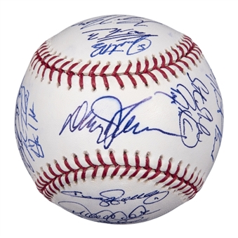 2009 World Baseball Classic USA Team Signed Baseball With 26 Signatures Including Jeter, Schmidt & Larkin (Beckett)